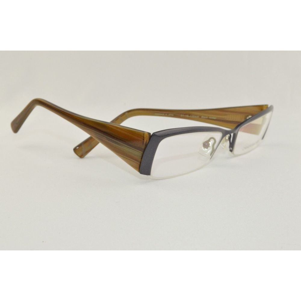 New Carmen Marc Valvo Eyewear‎ Rx Frame Carina Sz: 51-18-135 Color: Black Amber